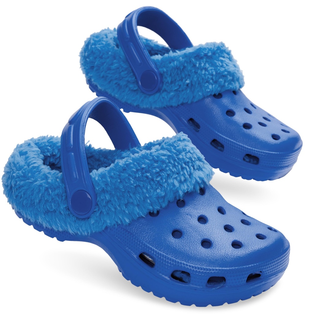 CityComfort Clogs for Girls, Winter Slippers with Soft Sherpa Fleece Lining & Adjustable