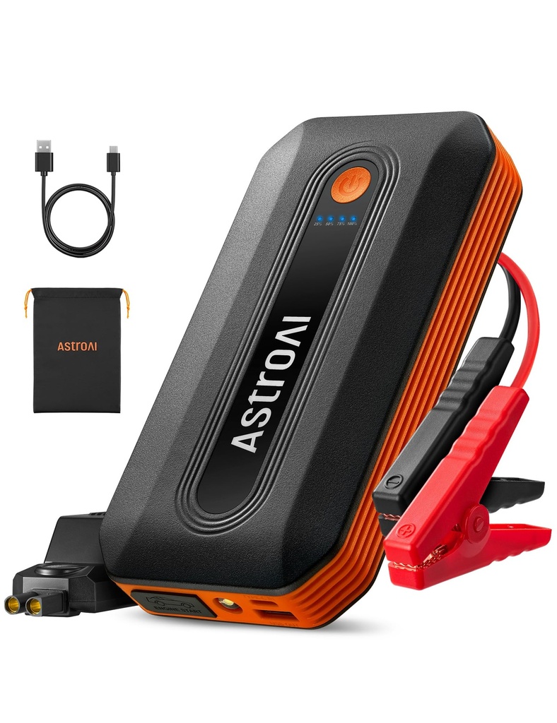 AstroAI B8 Car Battery Booster Jump Starter Power Pack for 12V Vehicles (7.0L Petrol / 5.5L