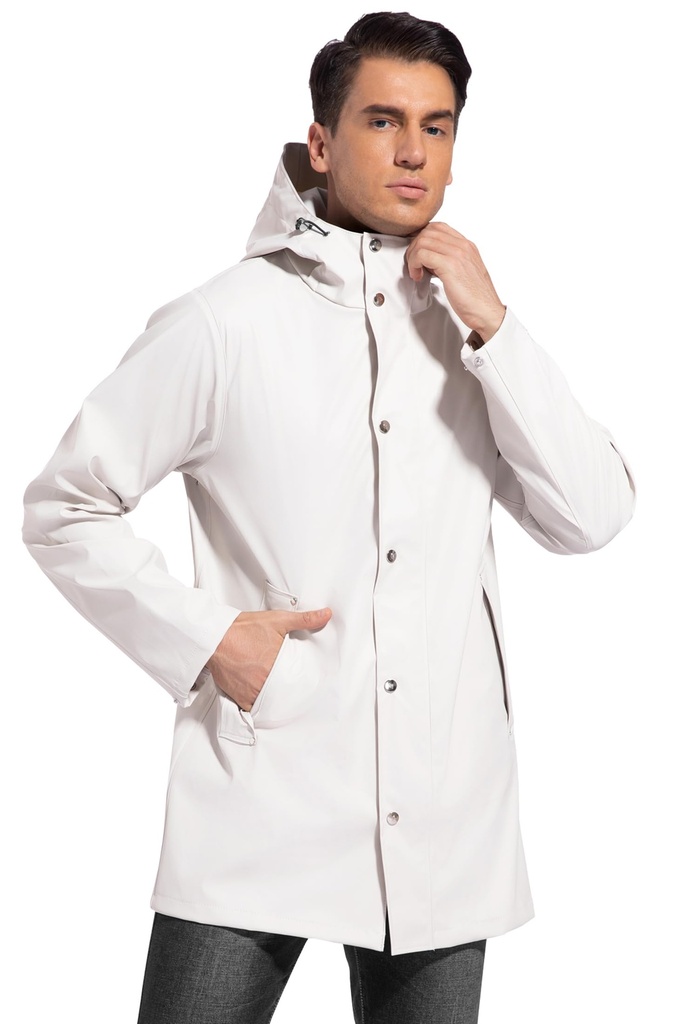 UNIQUEBELLA Raincoat for Men Waterproof With Hood - Medium