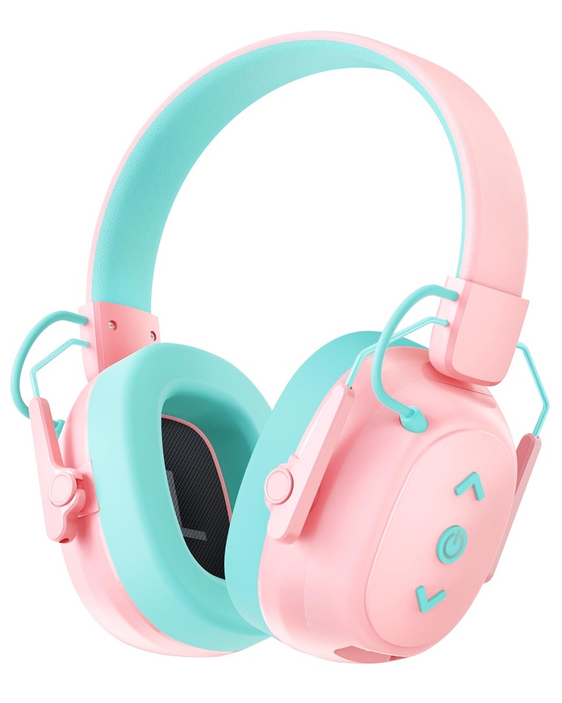 Doohoeek Bluetooth Ear Defenders for Children, Kids Bluetooth 6.0 Headphones with 85dB Volu