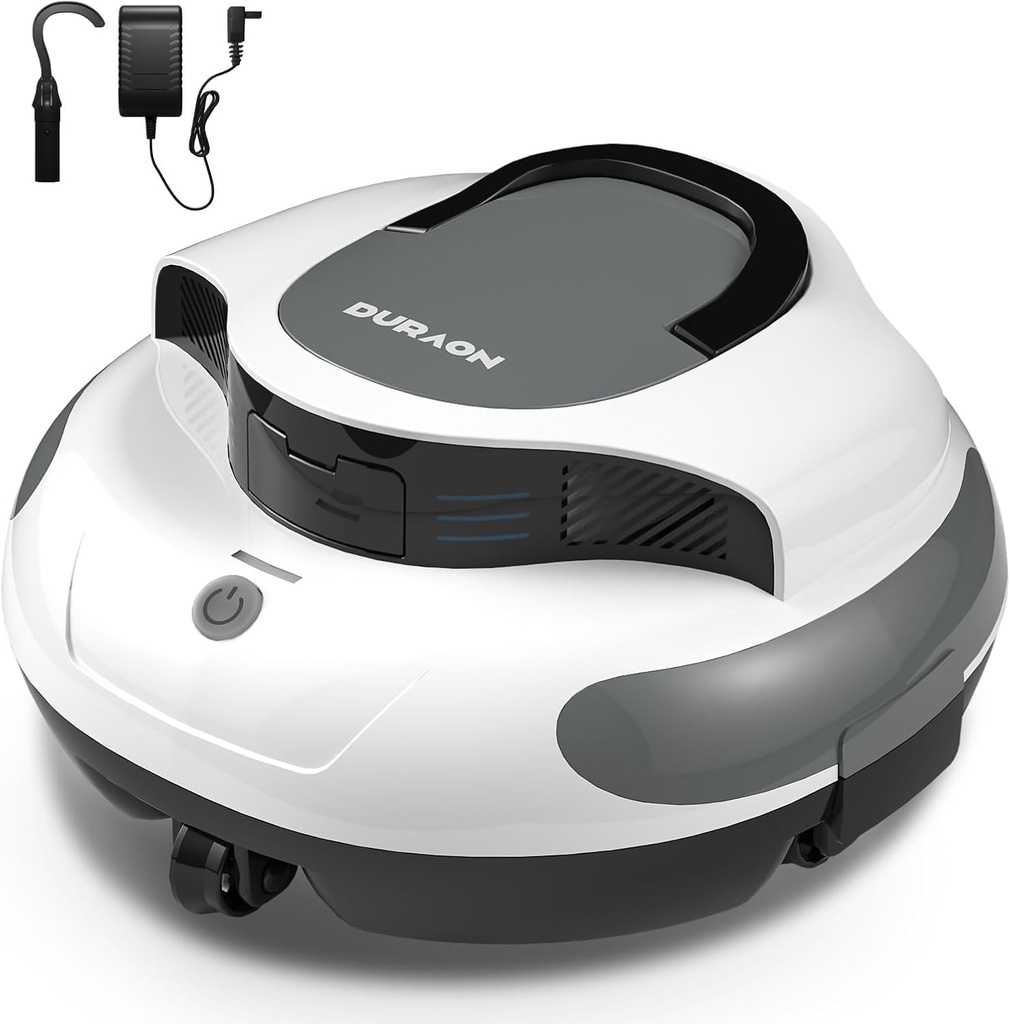 POOLPURE 2026 Robotic Pool Cleaner Cordless Automatic Pool Vacuum with Dual Hall-effect Sen