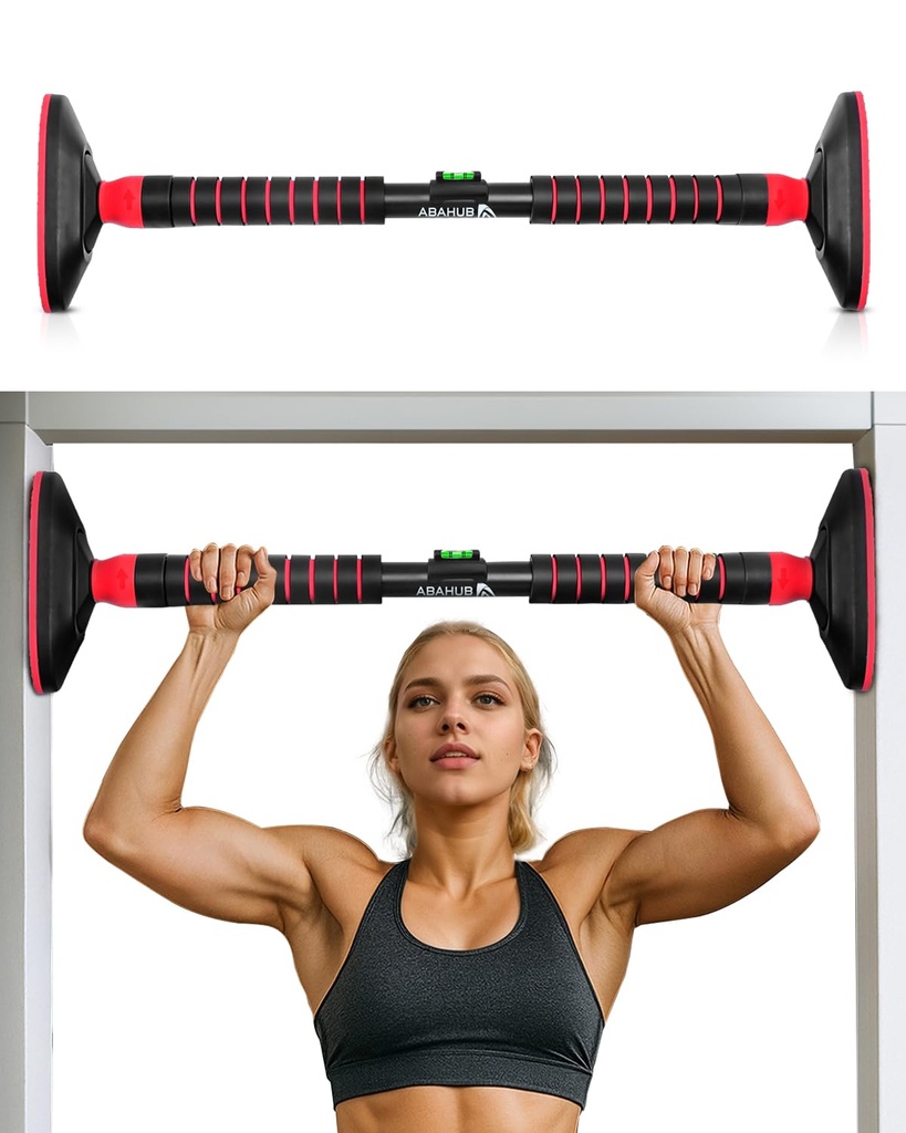 Abahub Home Pull Up Bar - Doorway Mounted | Foldable Space Saver for Apartments/Garages | Mu