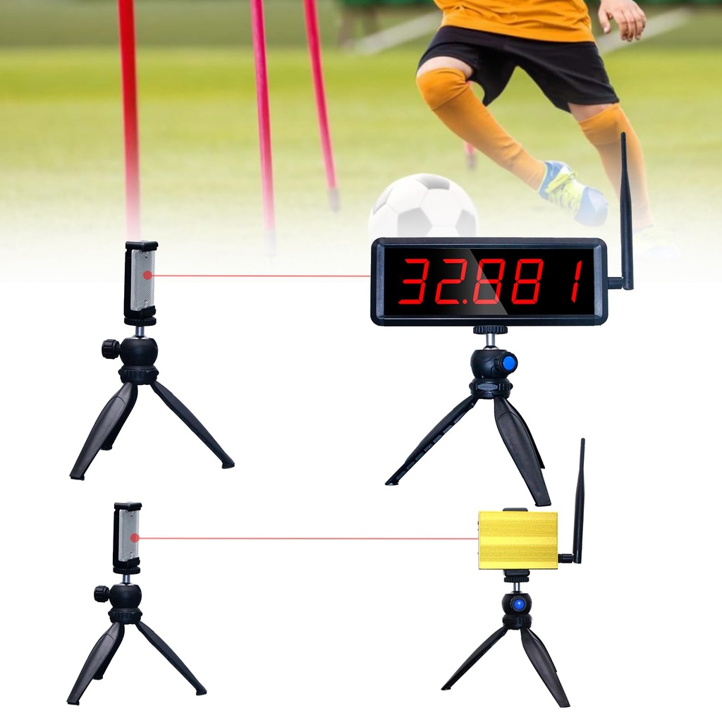 Ousmile Wireless Laser Sprint Timer, Laser Timing System for Track 40/60 Yard Dash, Profess