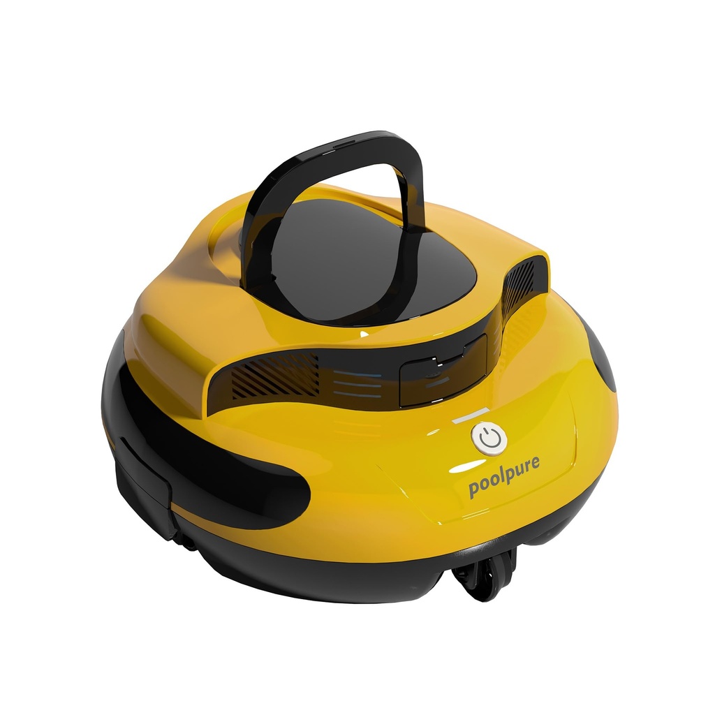 POOLPURE 2025 New Pool Robot, 100 Minutes Cleaning Time, Dual Motor, LED Indicators, Self-P