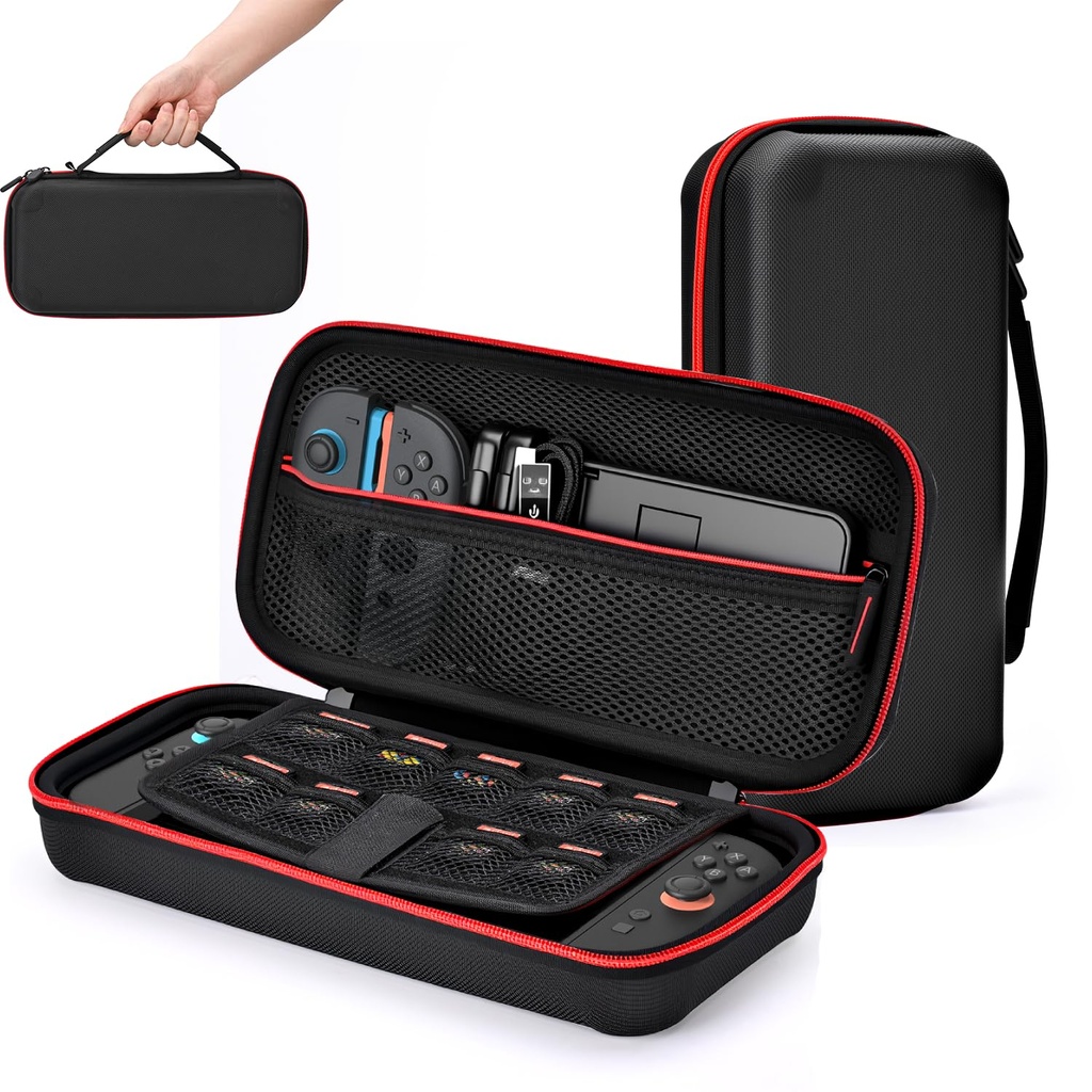 Carry Case for 2025 Nintendo Switch 2 Console, Protective Travel Bag for Switch 2 Console &