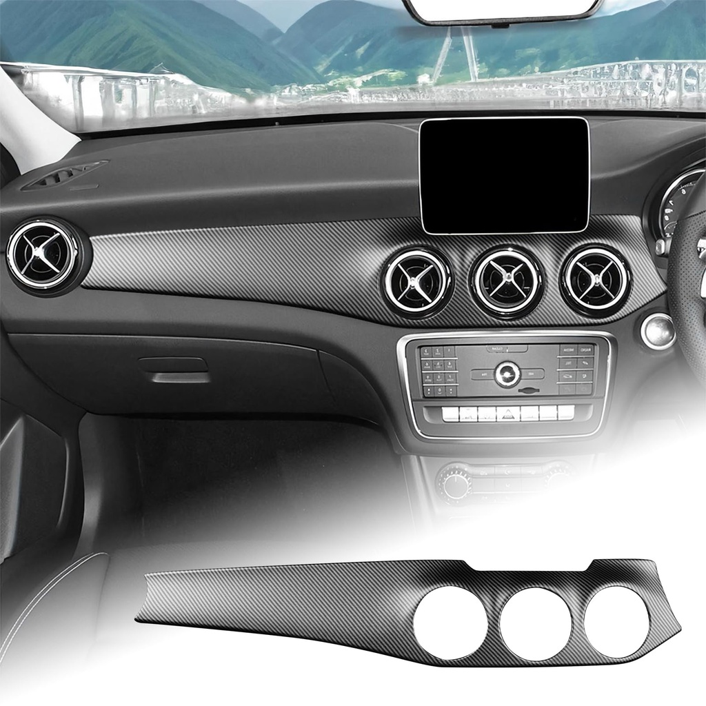 KUNGKIC RHD for Mercedes-Benz CLA GLA A Class W176 X156 C117 Car Console Dashboard Strip 