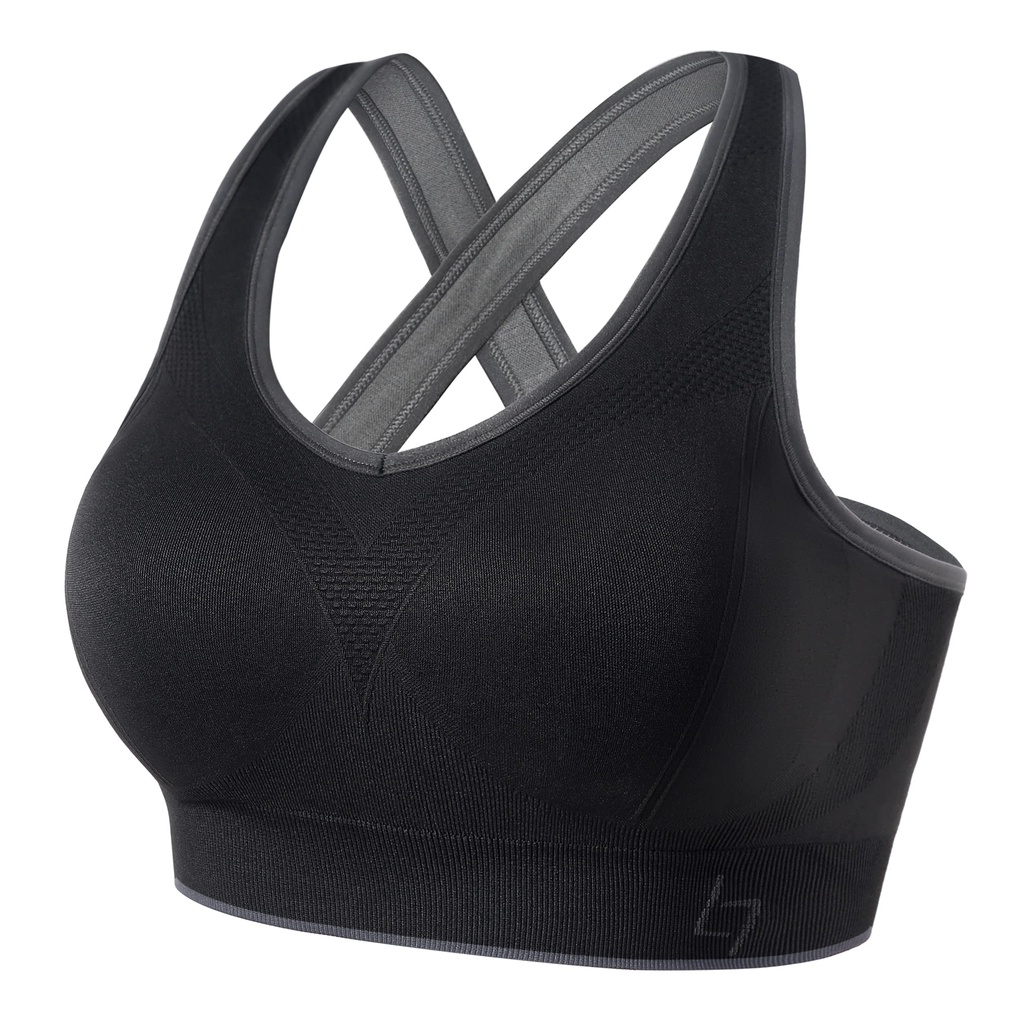 FITTIN Racerback Sports Bra for Women- Padded Seamless Activewear Bras for Yoga Gym Workout