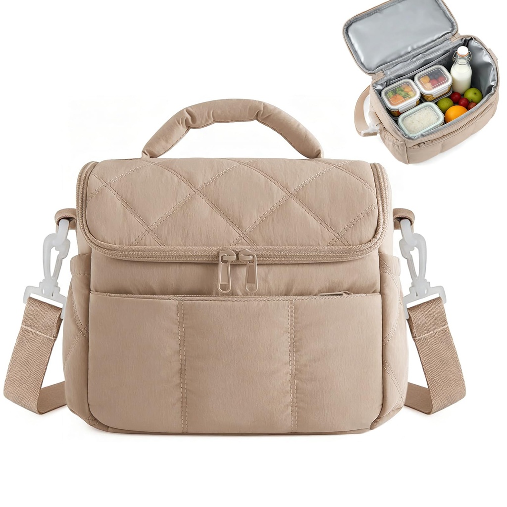 starfa lab Insulated Lunch Bag for Women Men, Leakproof and Adjustable Shoulder Strap Water