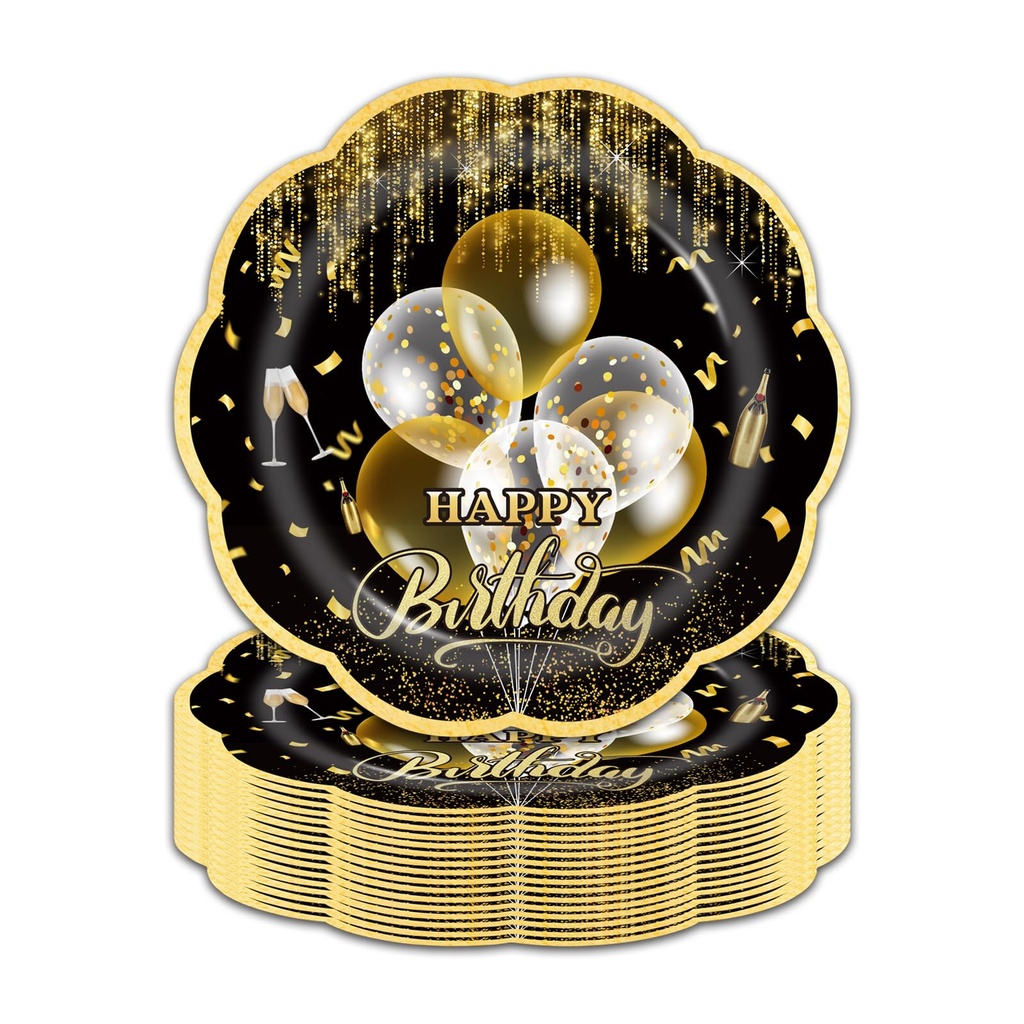 LDFDRT 7 inch Party Paper Plates for Dinner Cake Dessert 50 pcs Paper Tableware Plates Part