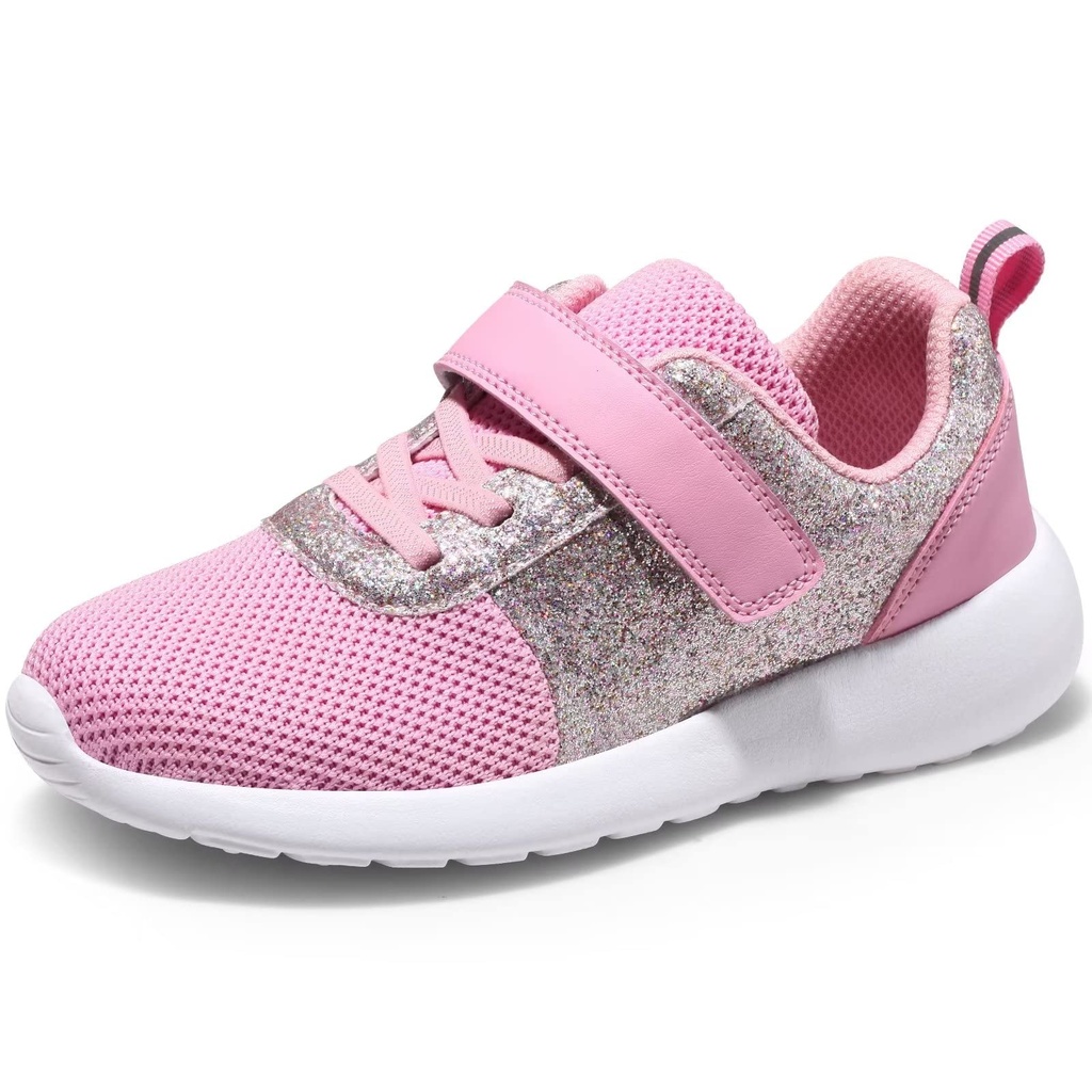 Girls Trainers Kids Athletic Shoes Toddlers Glitter Casual Lightweight Sneakers Sports Shoe