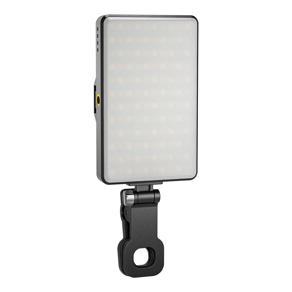 Starbea LED Video Light, Rechargeable Clip Phone Light Mini Selfie Light for iPhone/Tablet/