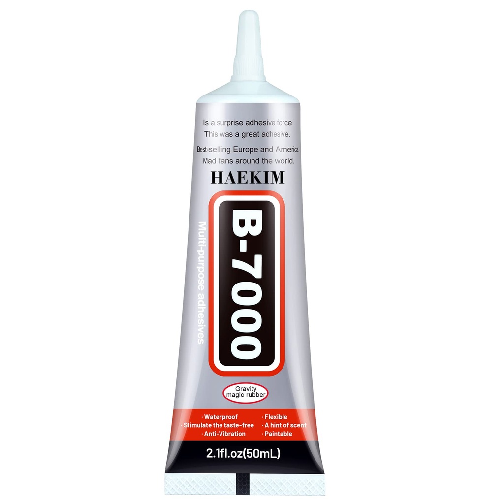 B7000 Super Glue Adhesive, Multi-Function Glues, Transperant Paste Adhesive (B7000-50ML)