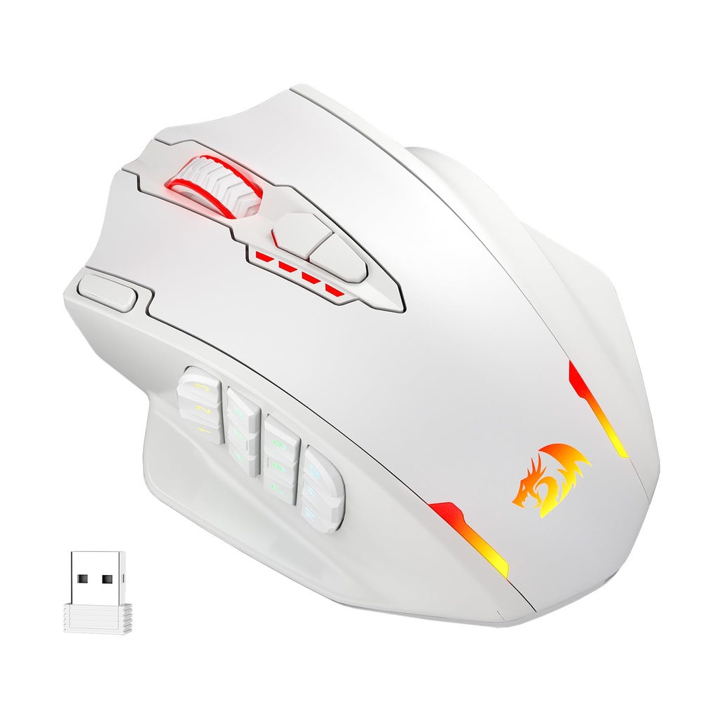 Redragon M913 Impact Elite Wireless Gaming Mouse, 16000 DPI Wired/Wireless RGB Gamer Mouse