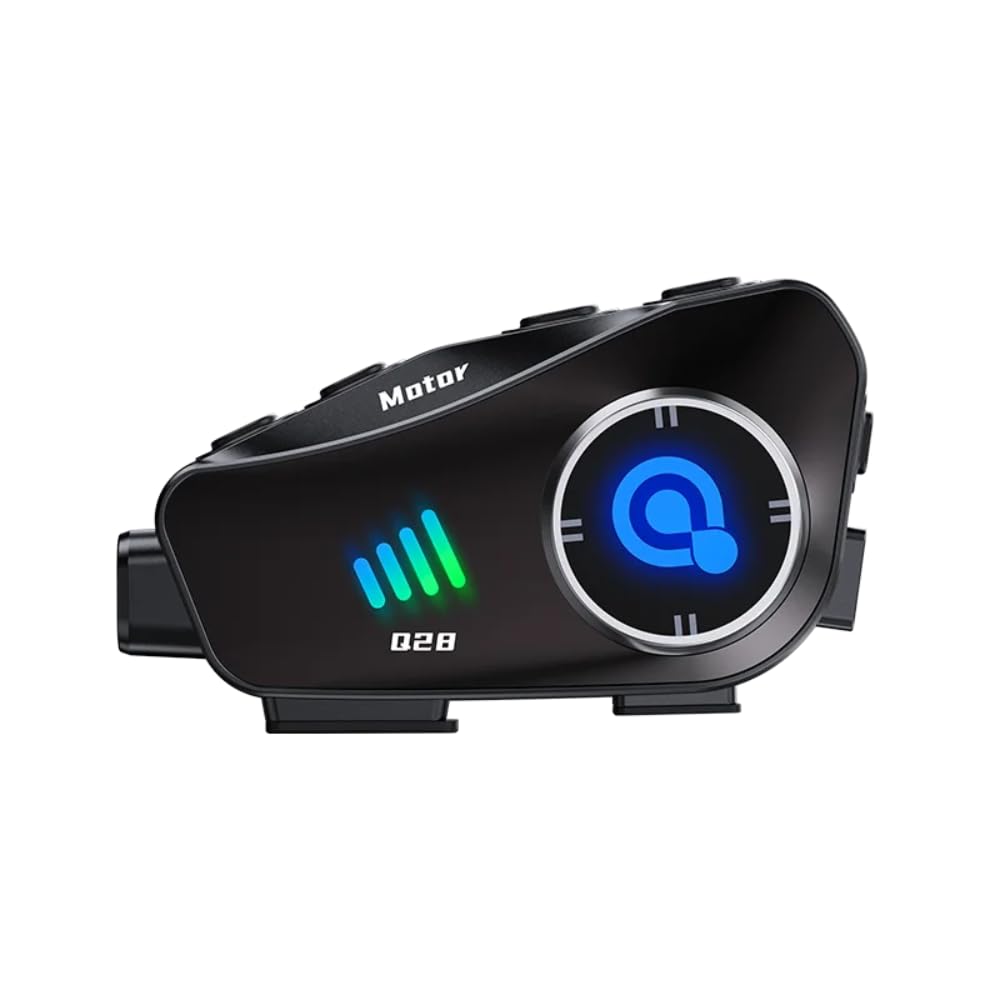 Fasizi Motorcycle Helmet Camera with Bluetooth Headset 1080P HD Recorder 120° Wide Angle
