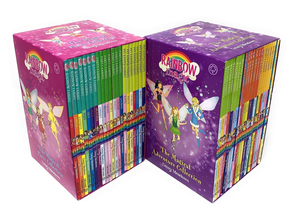 Rainbow Magic Series Collection 42 Books Set (Colour Fairies, Weather Fairies, Party Fairies)
