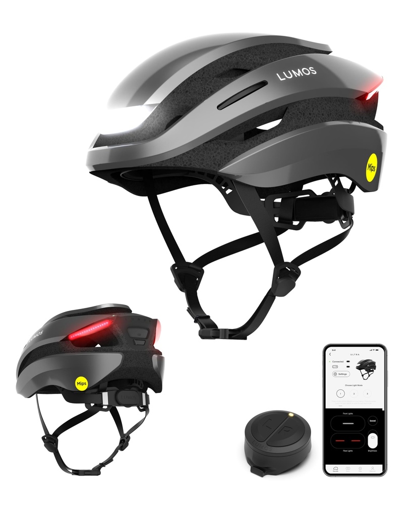 Lumos Ultra Smart Bike Helmet | Customizable Front and Back LED Lights with Turn Signals 