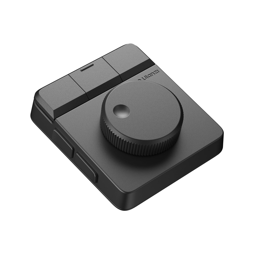 ULANZI D100H Mini Macro Keyboard, Programmable Keyboard with Knob, Wireless Keyboard 
