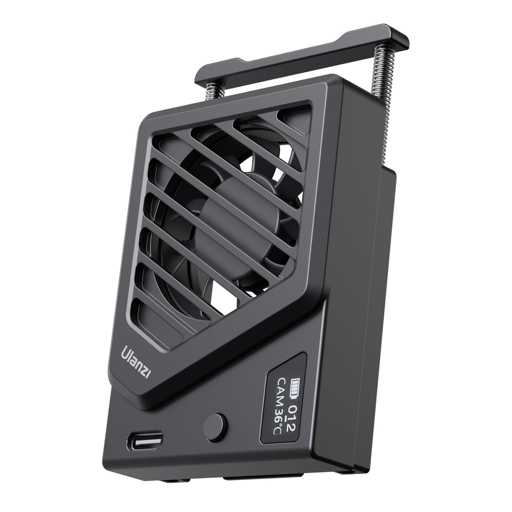 ULANZI New Model Camera Cooling Fan Black, 72mm, Mini Intelligent Cooling Fan
