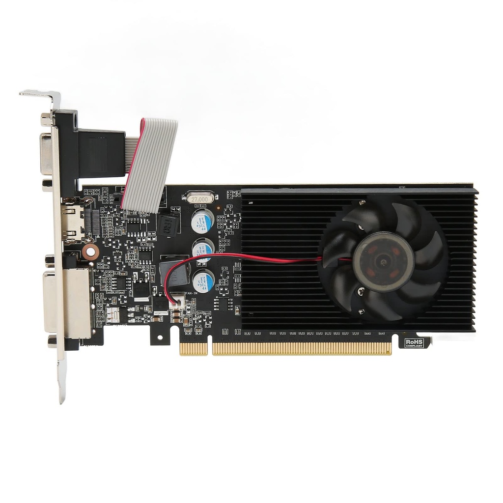 Graphics Card, 810MHz 1000MHz PCI Express Core Chip Gaming Graphics Card with HDMI, DVI, VG