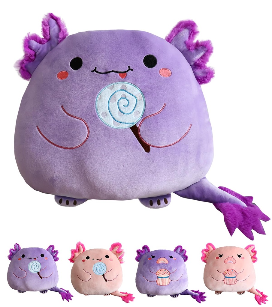Kekeso Kawaii Axolotl Plush Pillow - Super Soft Axolotl Hugging Pillow for Kids & Adults, C