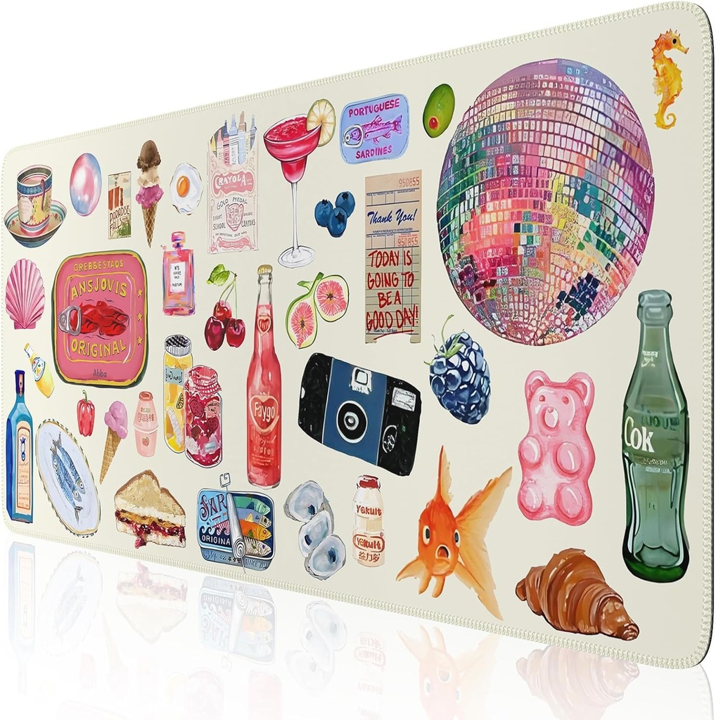 iCasso Desk Mat, Desk Matt for Desktop, XXL Large Mouse Pad for Desk, Anti-Slip Big Mousepa