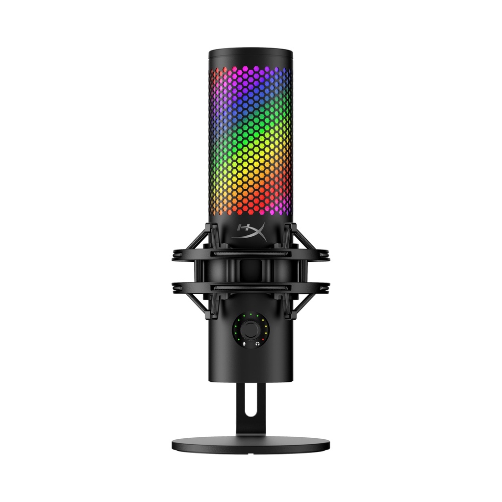 HyperX QuadCast 2 USB Microphone, with RGB Lighting, Streaming and Podcasting