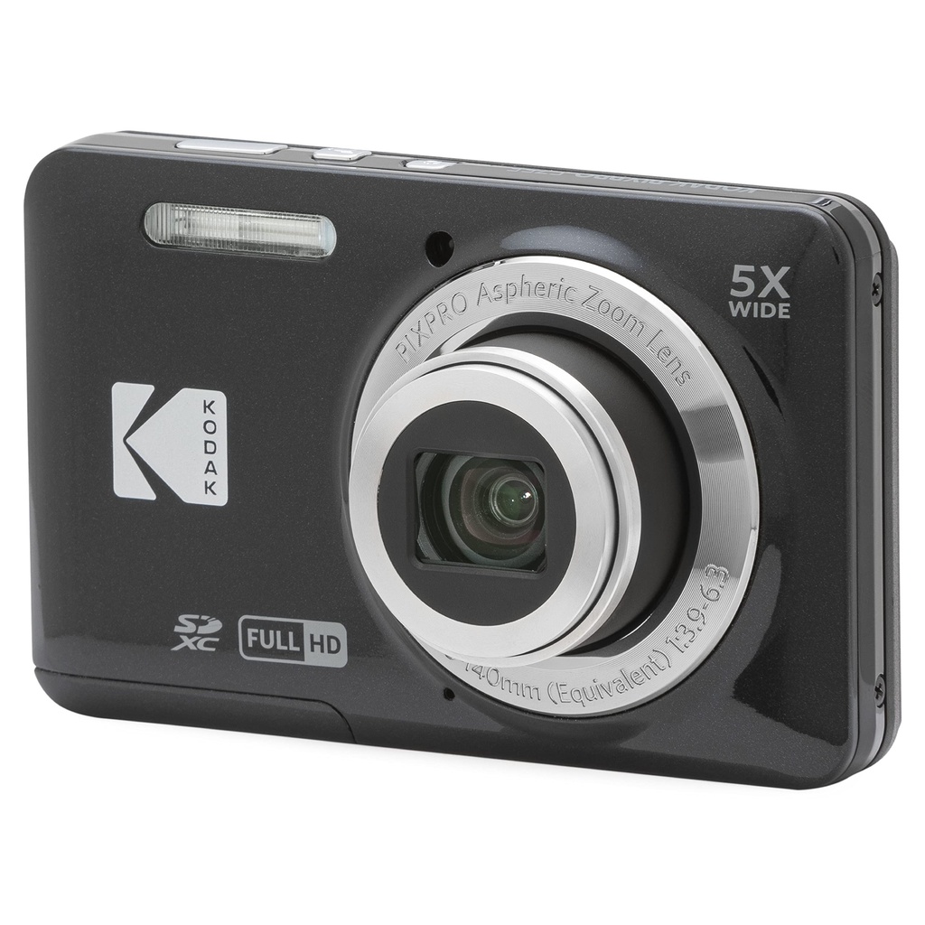 Kodak PIXPRO FZ55-BK 16MP CMOS Sensor Digital Camera 5X Optical Zoom 28mm Wide Angle 1080P 
