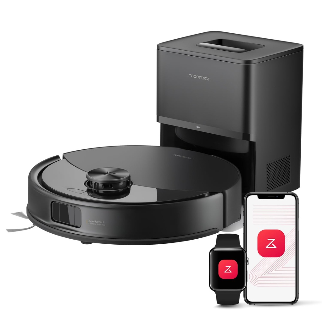 roborock Q10 S5+ Robot Vacuum Cleaner with Mop, 10,000Pa Suction, Self-Emptying, Anti-Tangle