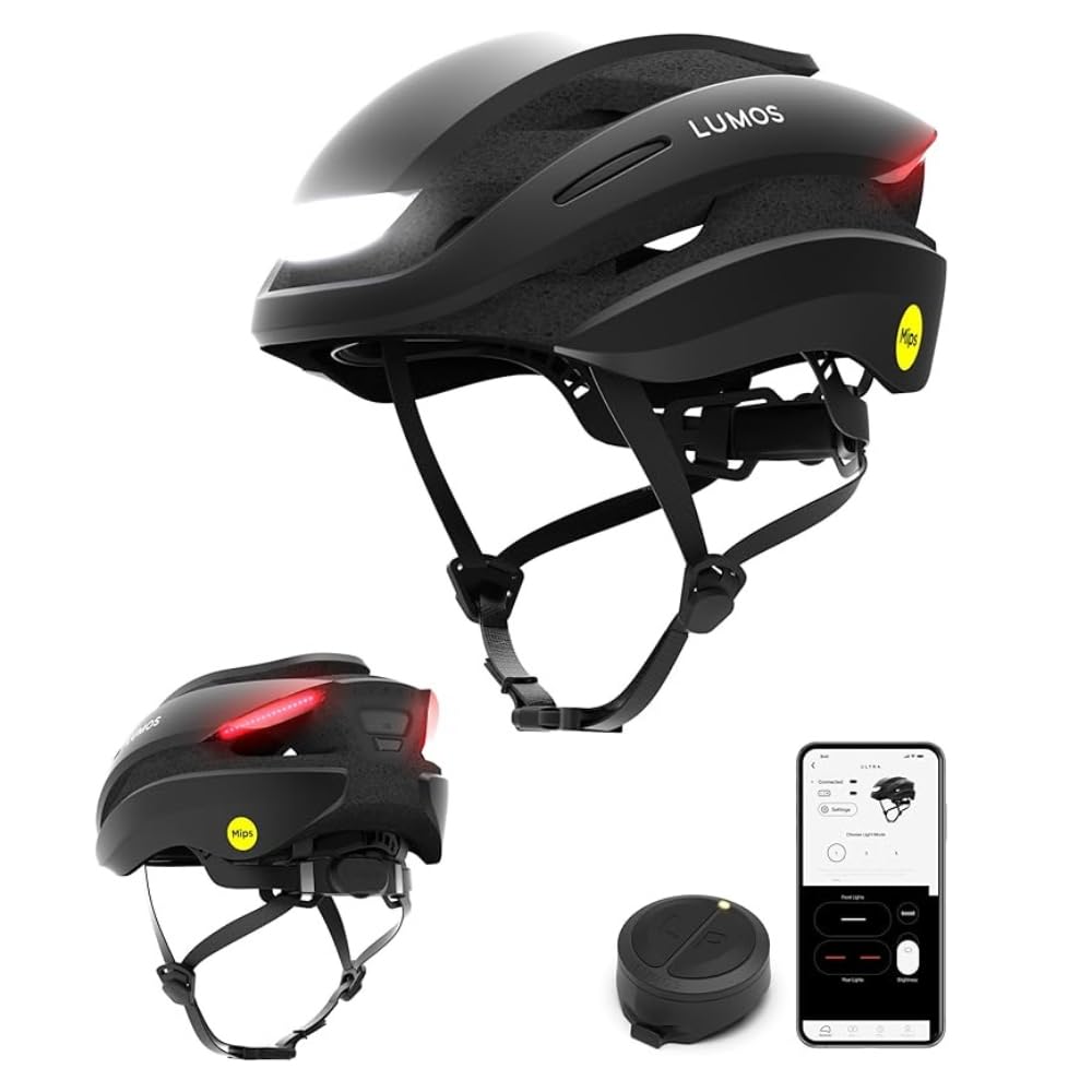 Lumos Ultra Smart Bike Helmet | Customizable Front and Back LED Lights with Turn Signals 