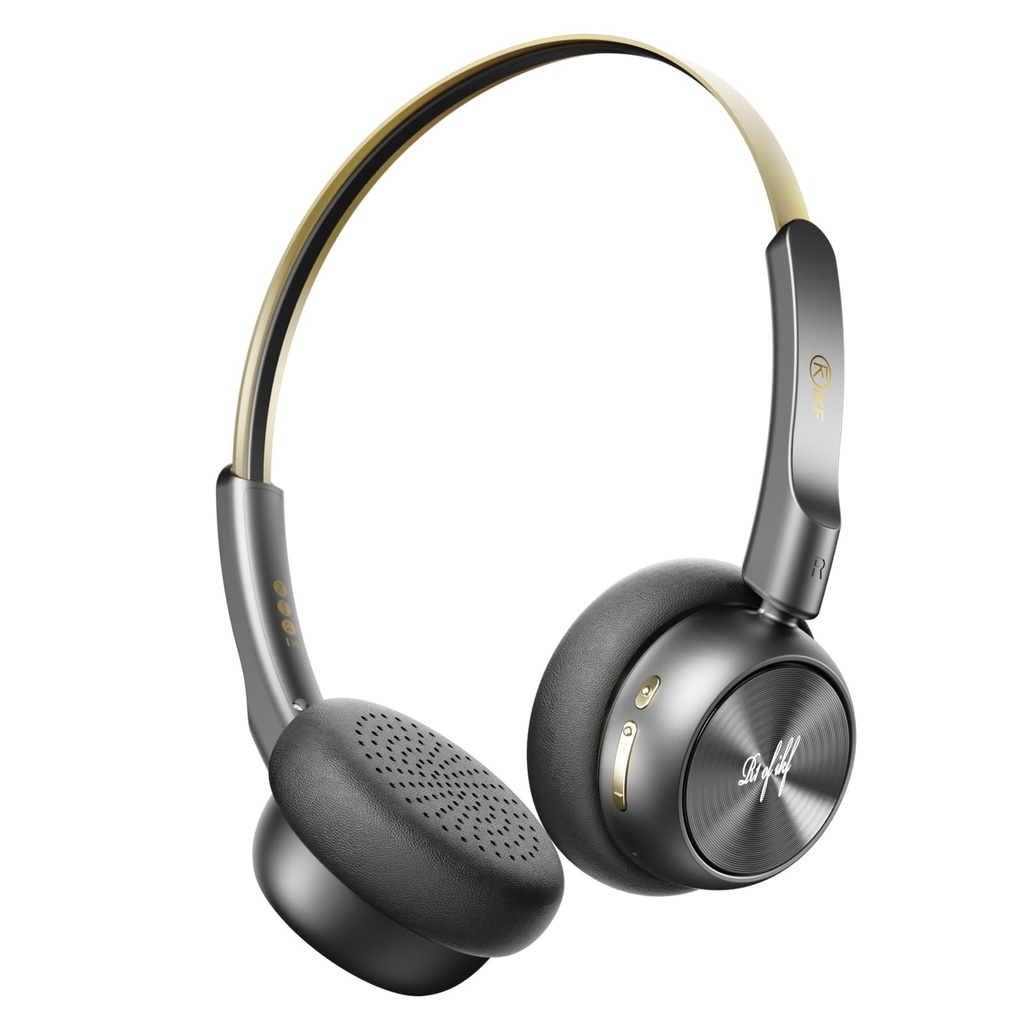 iKF R1 Retro Wireless Headphones, Vintage Design On Ear Bluetooth Headphones, HiFi Stereo