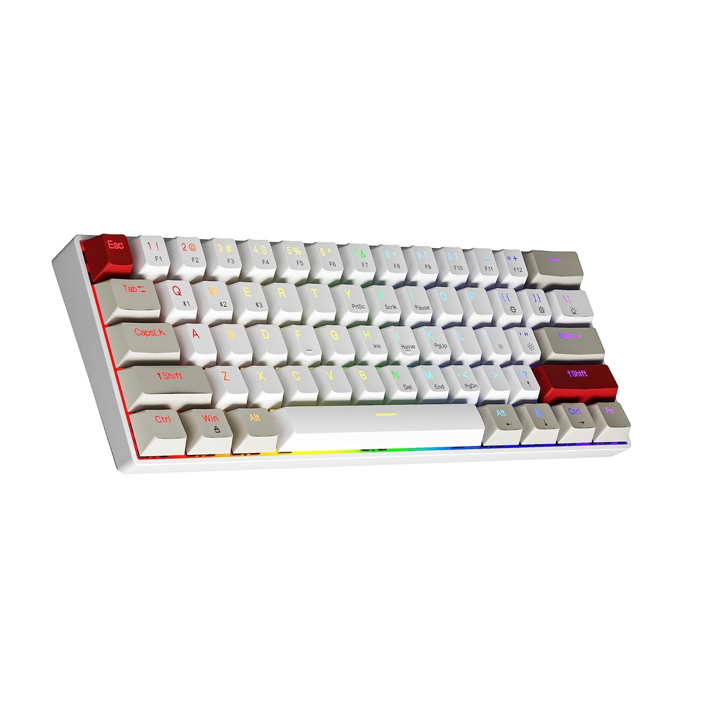 NEWMEN GM610 Wireless Mechanical Keyboard,60% USB C Wired/Bluetooth/2.4Ghz RGB
