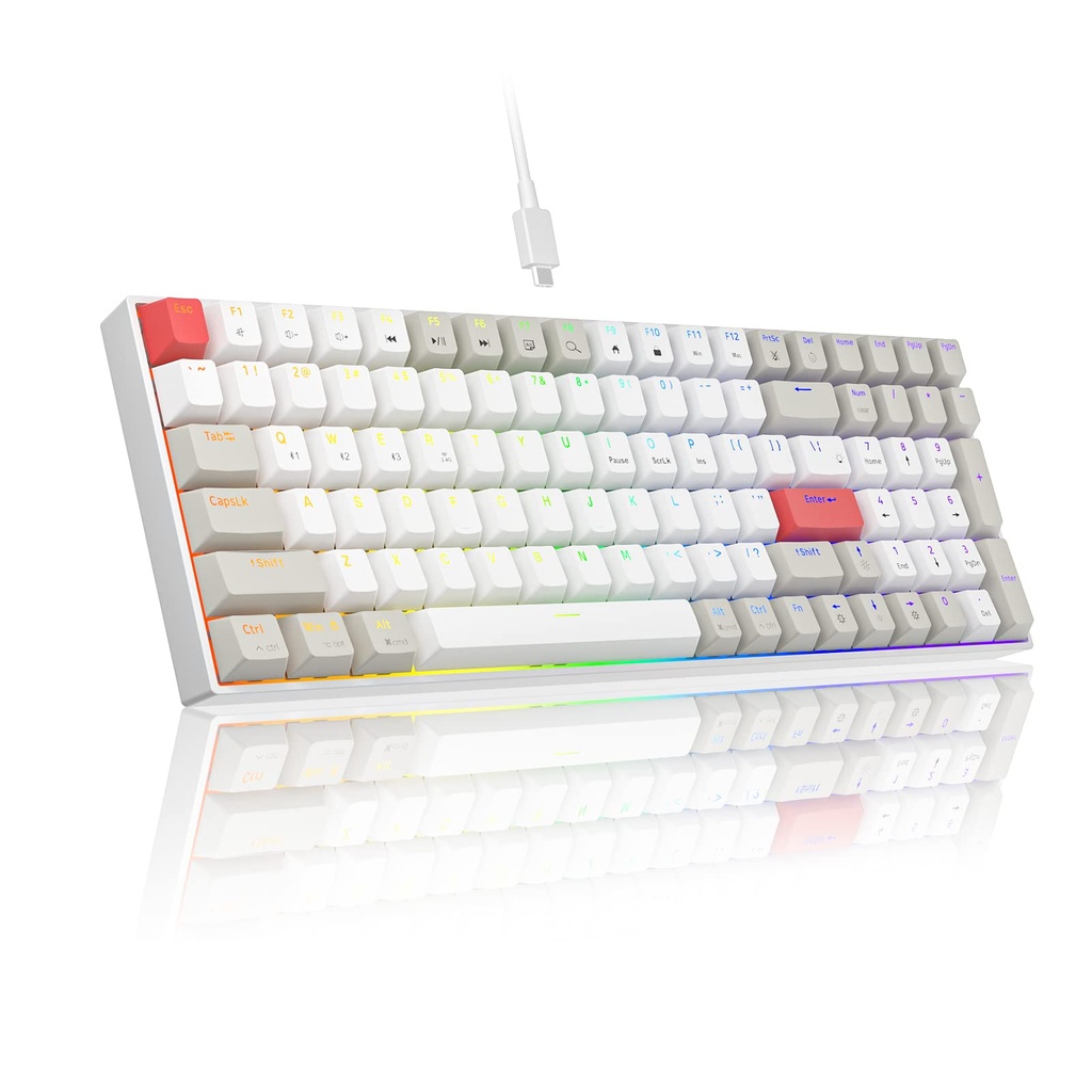 NEWMEN GM1000 Wireless Mechanical Keyboard NKRO,USB-C&2.4G&Bluetooth RGB