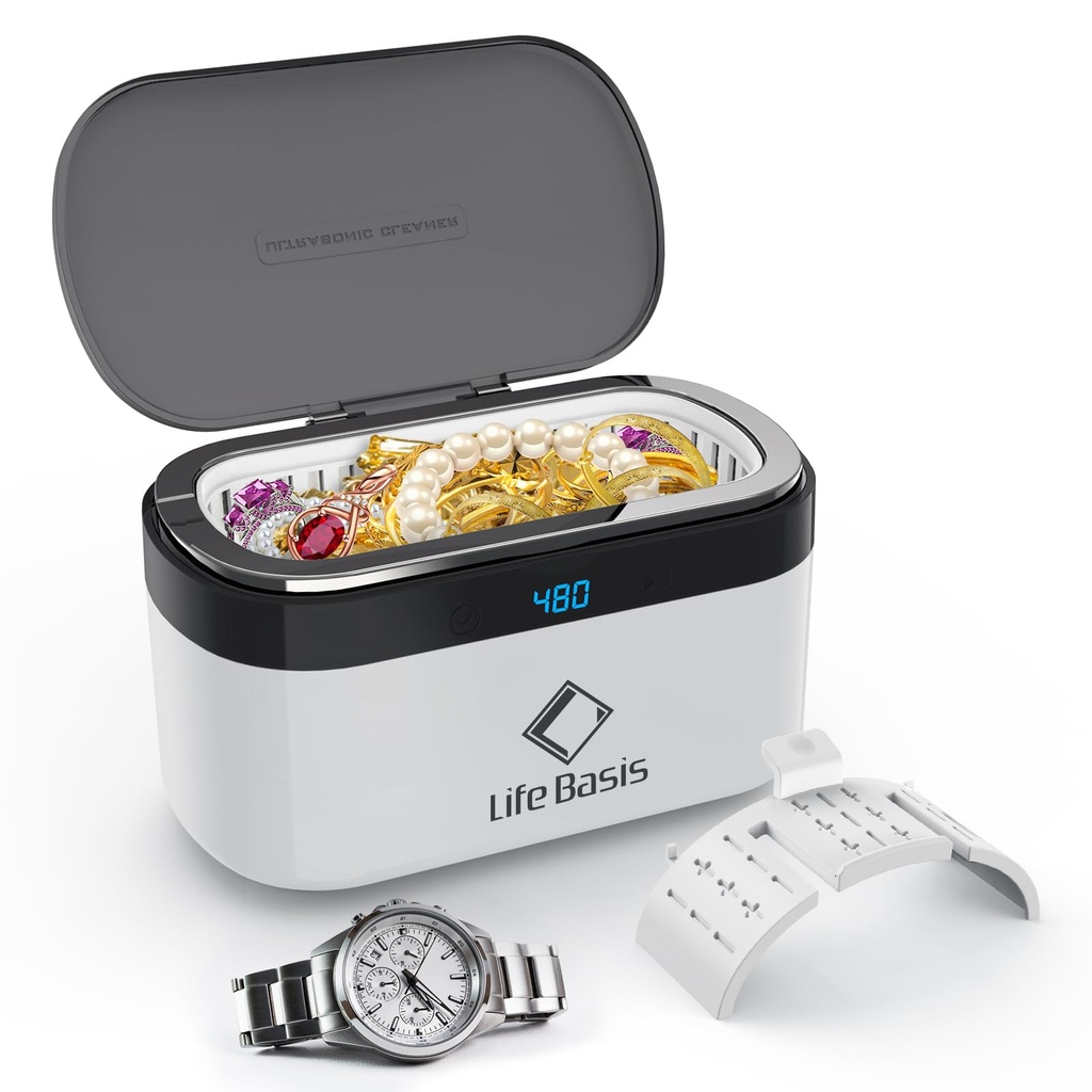 LifeBasis CS1 Ultrasonic Cleaner 42000Hz 500ML Jewellery Cleaner with Touch Panel
