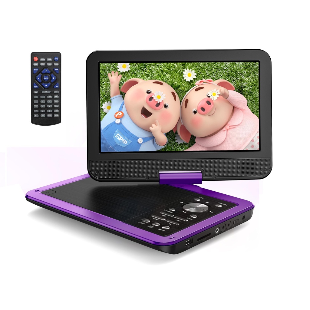 Yoton 12.5" Portable DVD Player with 10.5" HD Swivel Screen, Easy Setup for Kids & Elderly