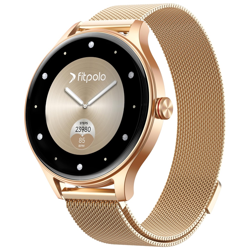 Smart Watches for Women Answer/Make Call, FHD AMOLED Fitness Watch with Heart Rate/Sleep
