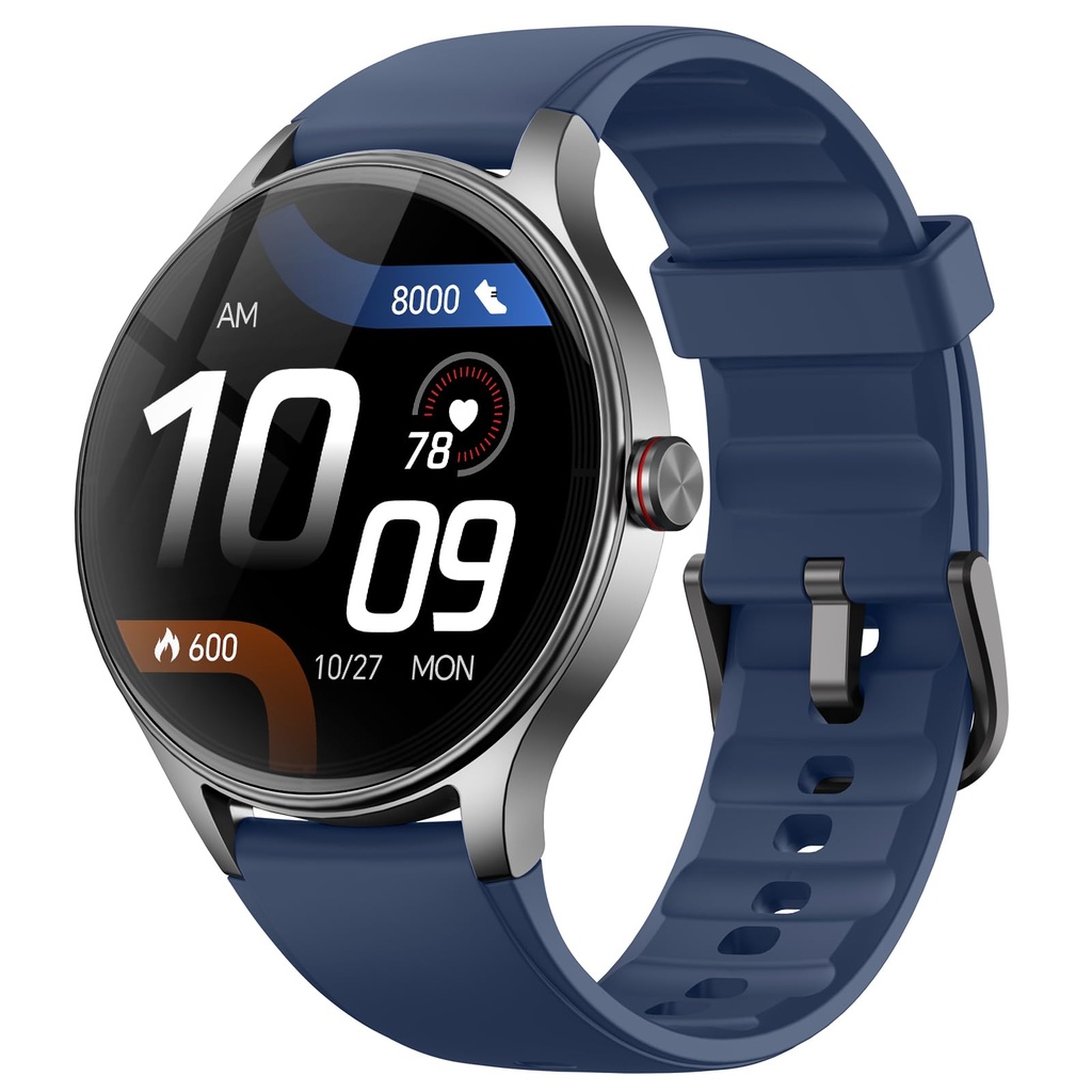 Fitpolo Smart Watch for Men, AMOLED Ultra-Clear Display Fitness Watch Heart Rate/Sleep/SpO2