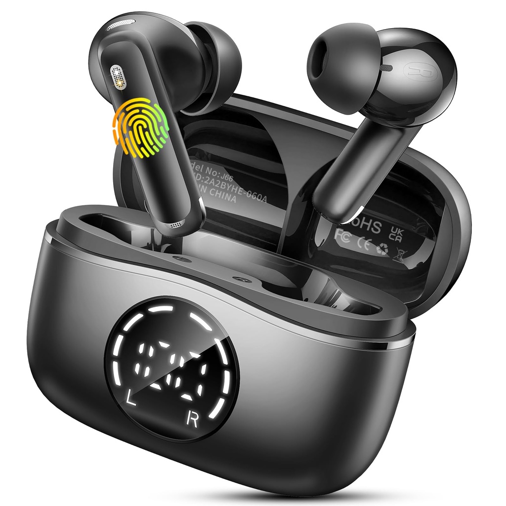 2026 Wireless Earbuds, Ear Buds Bluetooth 5.4 Earphones 48H Playtime HiFi Stereo, Bluetooth