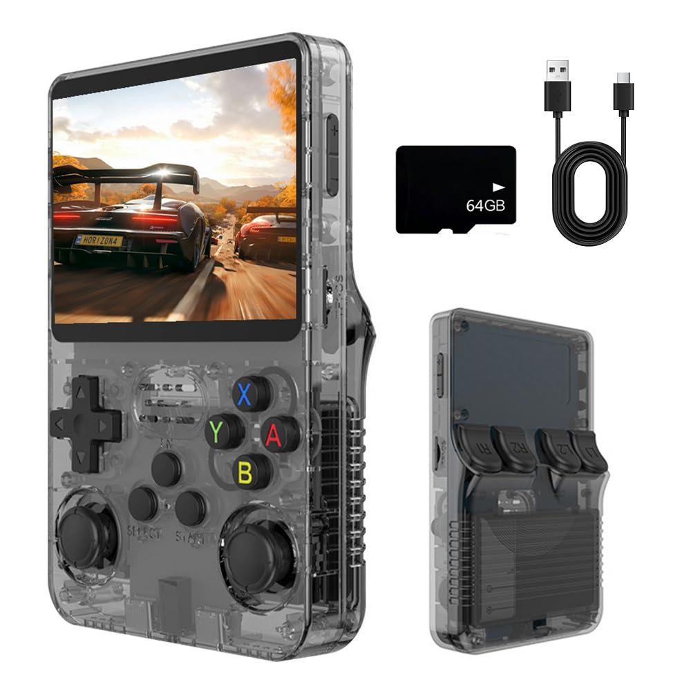 R36s Retro Handheld Game Console, Handheld Games Consoles with 3.5 Inch Ips Display