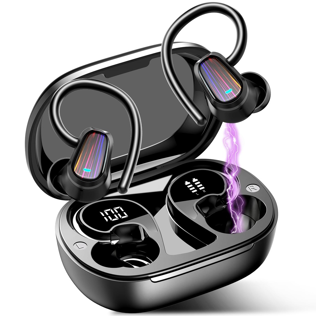 OYIB Wireless Earbuds Sport, Mini Bluetooth 5.4 Headphones with 4 ENC Mic, 50H Playtime