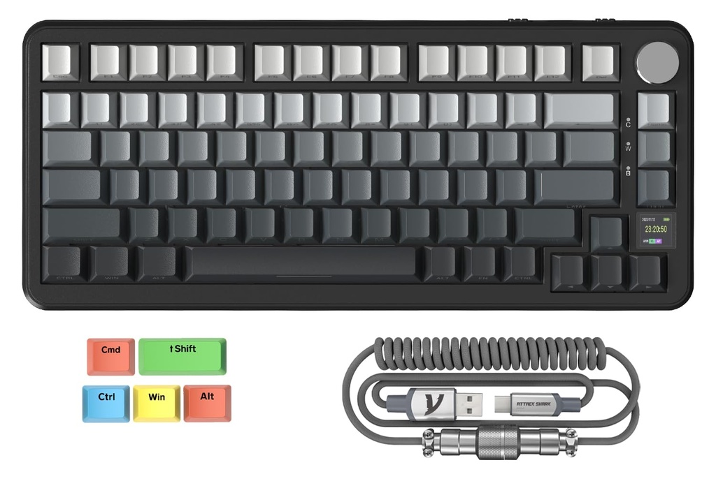 MAMBASNAKE x ATTACK SHARK X85PRO Gasket Mechanical Keyboard with PBT Side-Printed Keycap