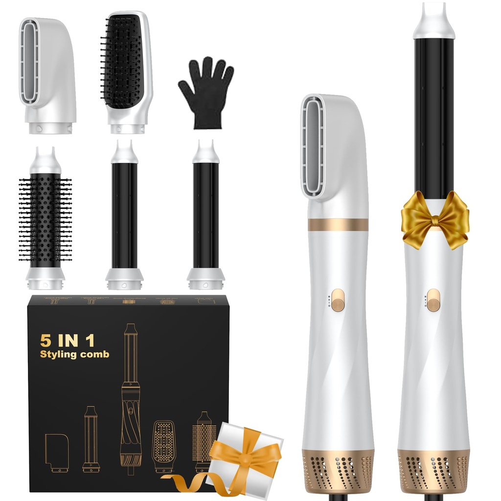 UKLISS Air Styler 5 in 1 Hairstyler Pro, Hair Dryer Brush with Automatic Hair Curler