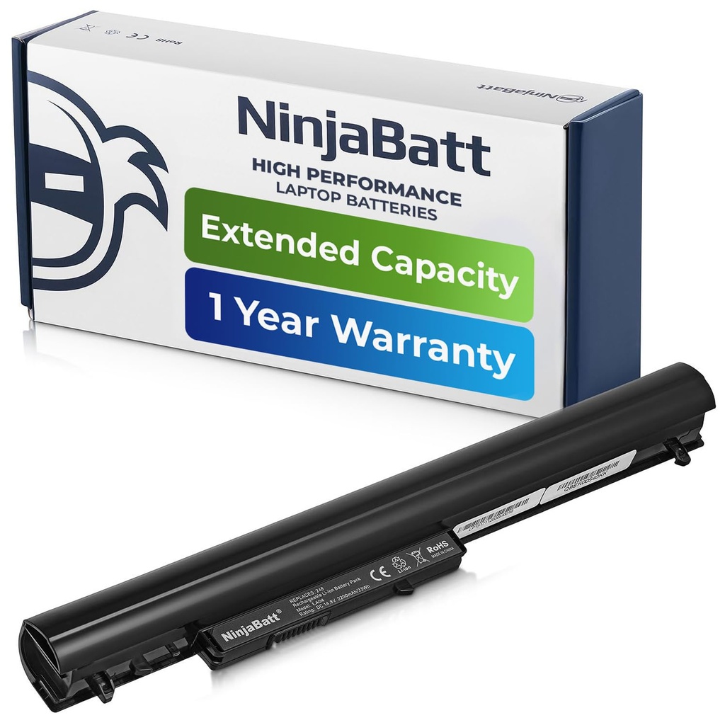 NinjaBatt Battery for HP 728460-001 LA04 752237-001 LA04DF N032SA 776622-001 TPN-Q130 TPN-Q