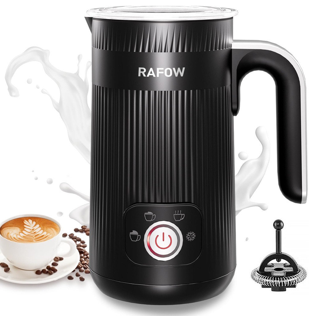 Milk Frother Electric 5 in 1 - Milk Steamer Automatic Milk Frothers 350ml Large Capacity 