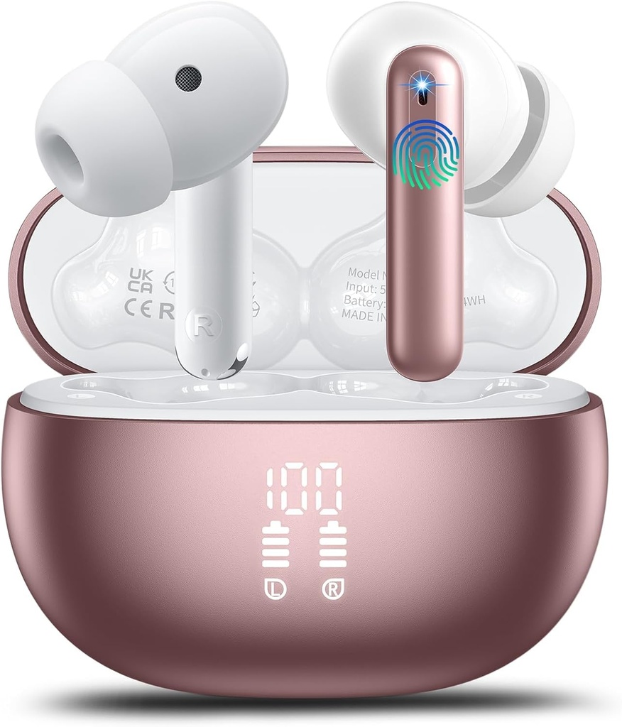 VEKJ AI Language Translation Earbuds Real Time, Supports 164 Languages With AI App, 3-in-1