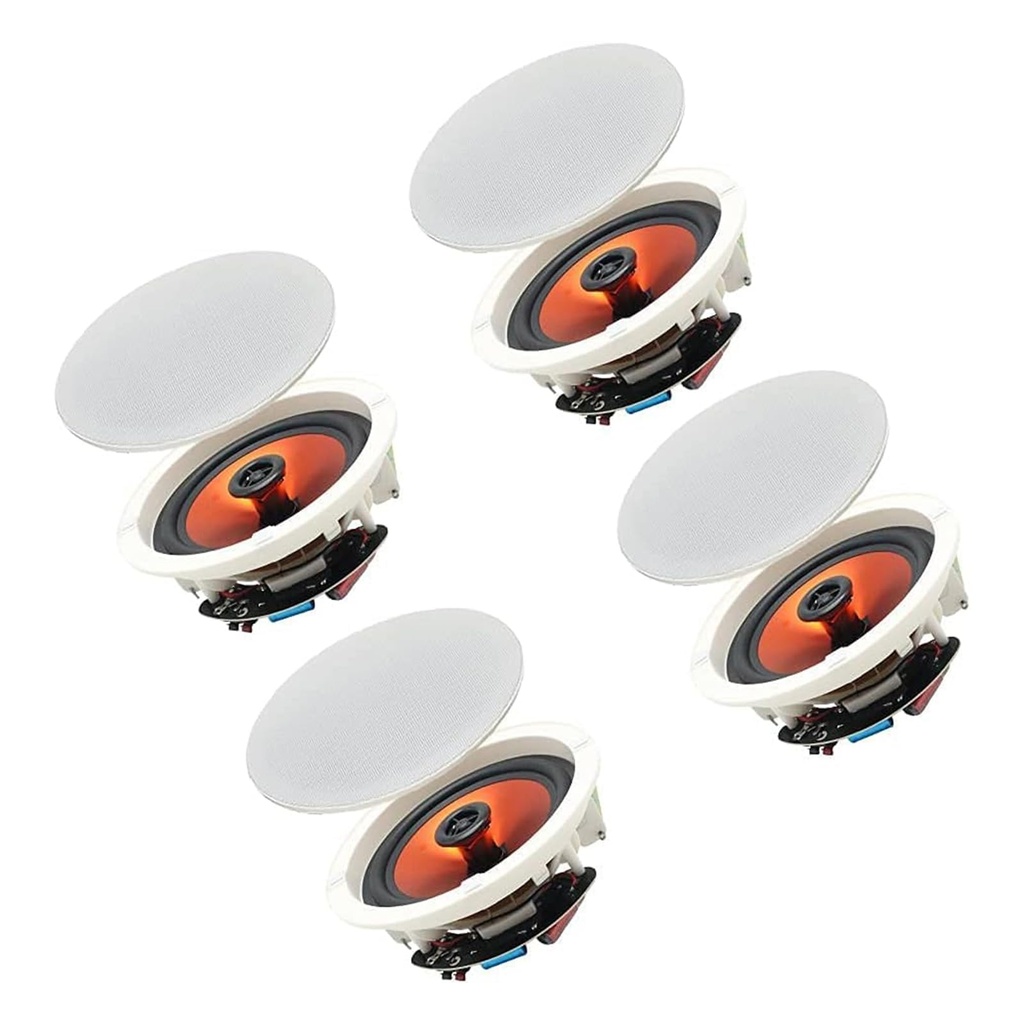 Herdio 6.5" 4 PCS 600 Watts Ceiling Bluetooth Speakers Home recessed Ceiling Speaker System