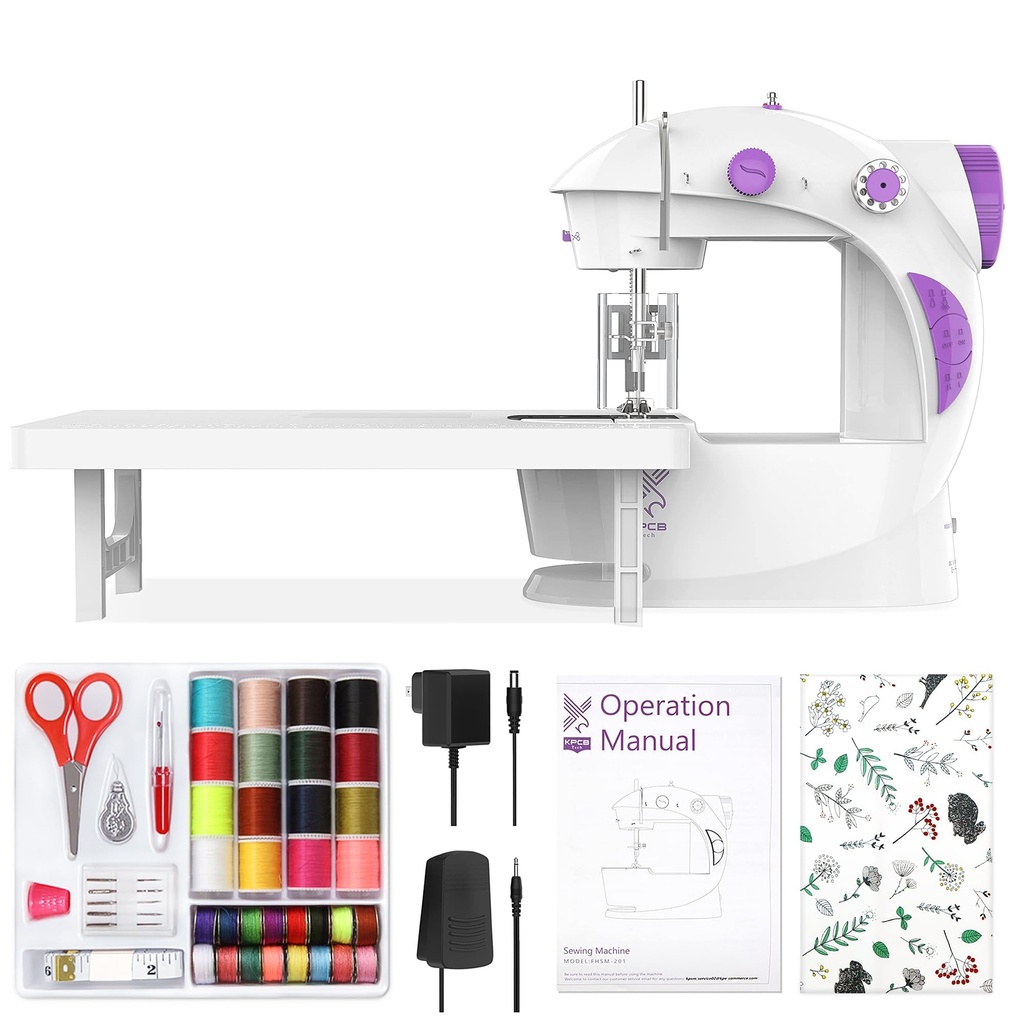 Mini Sewing Machine for Beginners, Electric Sewing Machines with 42PCS Sewing Tools 