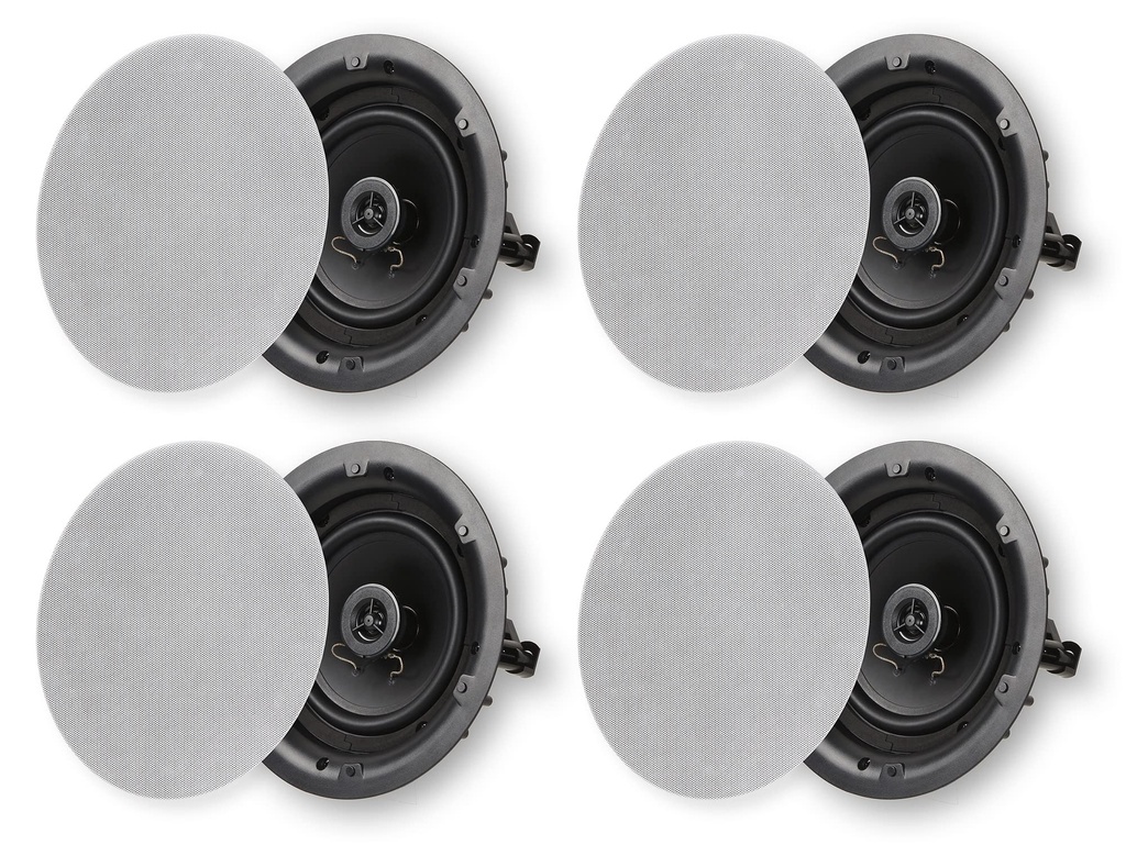 Micca Architecture Series 2-Way in Ceiling in Wall Speaker, Rimless Design, 6.5 Inch Woofer