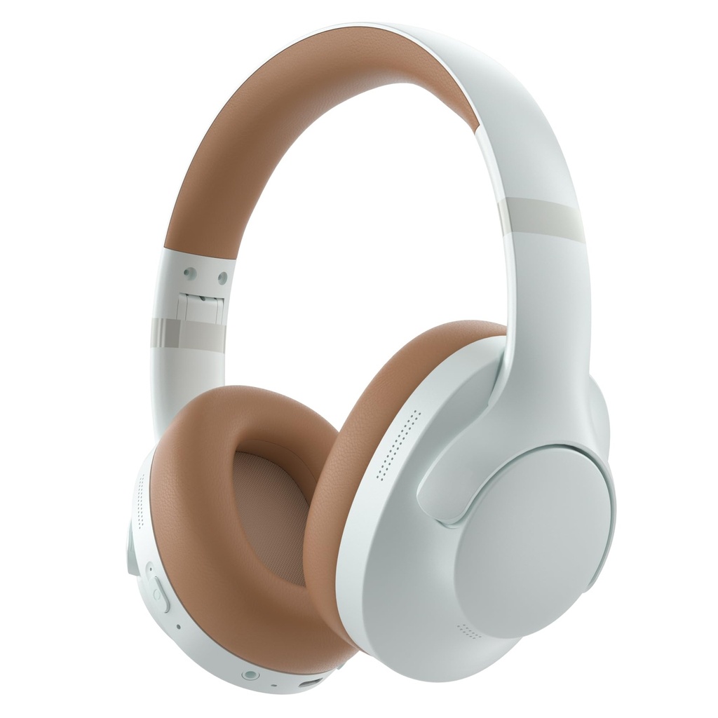 Active Noise Cancelling Headphones with Microphone - 100H Playtime, Wireless Headphones 
