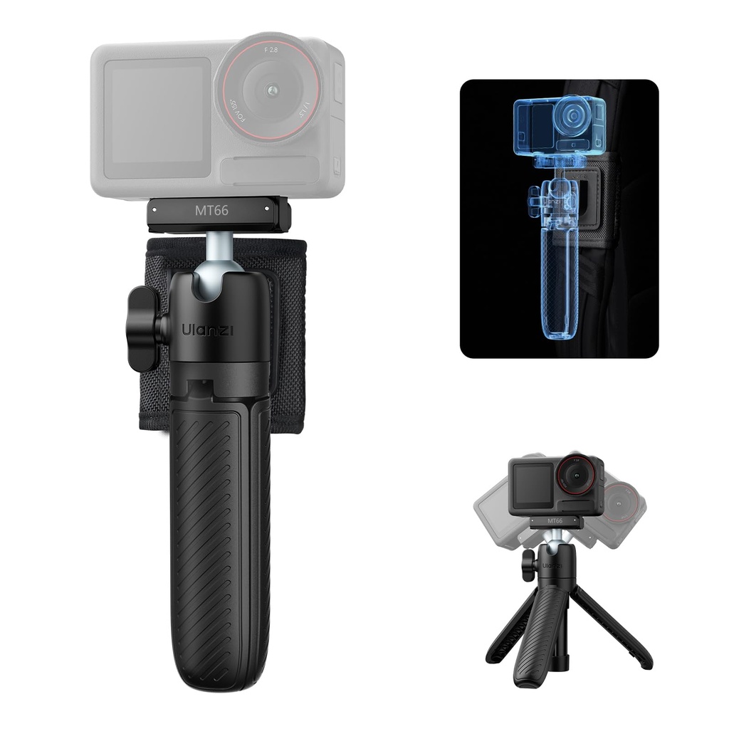 ULANZI MT66 Camera Tripod for DJI Osmo Action 5 Pro/Action 4/Nano, Magnetic Quick Release A