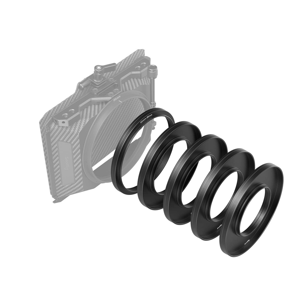 SMALLRIG Lens Adapter Rings Kit for Mini Matte Box 3196/3575 (ÃŽÂ¦52/55/58/62/86-95mm) - 33